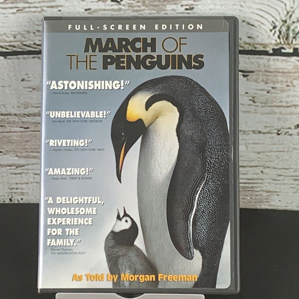 March of the Penguins (DVD, 2005) Morgan Freeman Full Screen Documentary Film